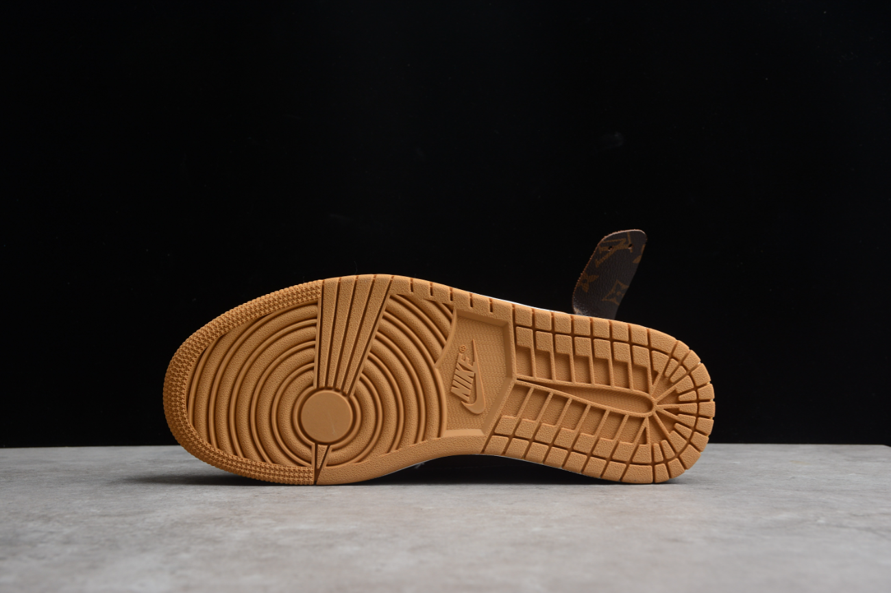 Off-White X Air Jordan 1 High Coffee Brown LV
