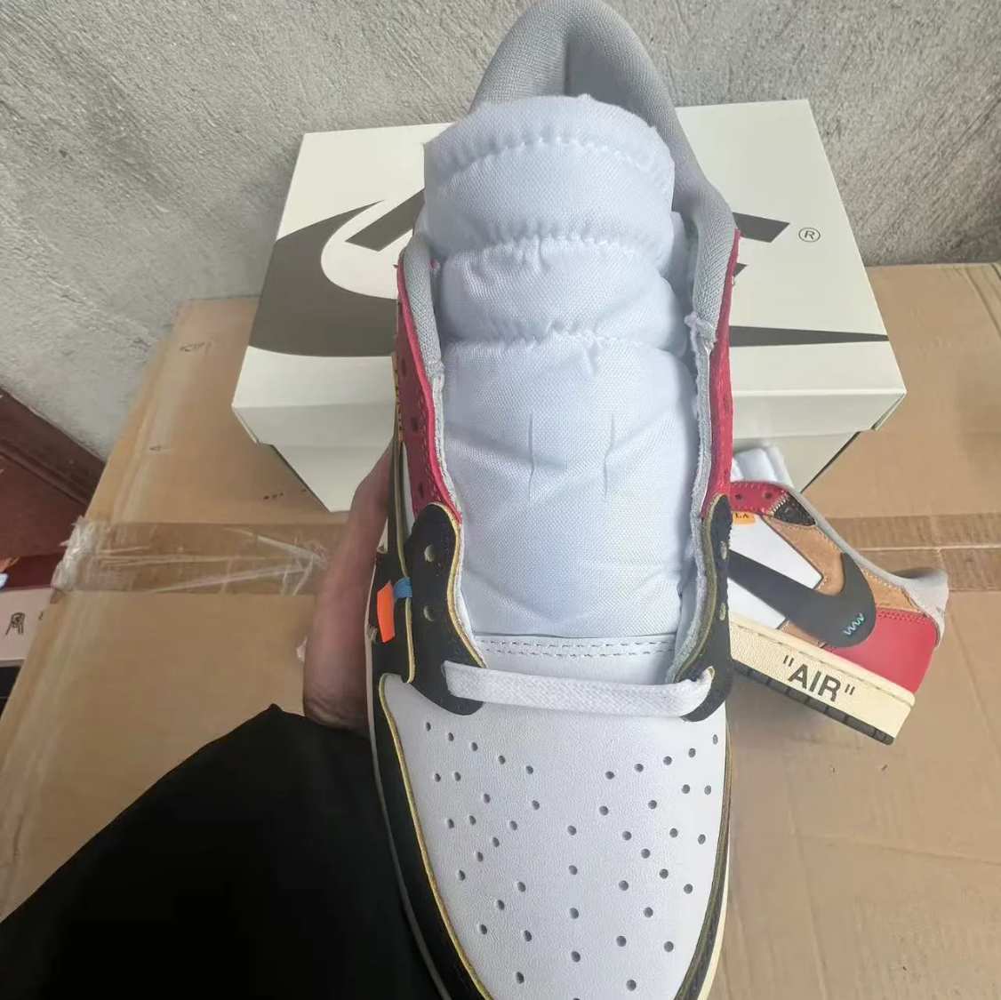 OW x Air Jordan 1 Low OG Goat Lows Shoes Sneakers