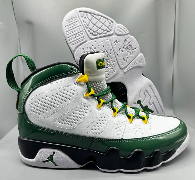 Air Jordan 9 PE Oregon Ducks Shoes Sneakers