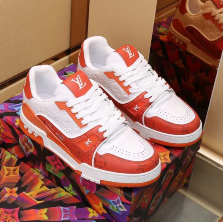 LV Trainer 54 ‘Orange Monogram’ Shoes Sneakers