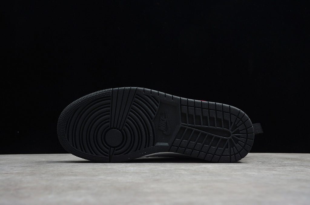 Air Jordan 1 Mid Black White Multi-Color