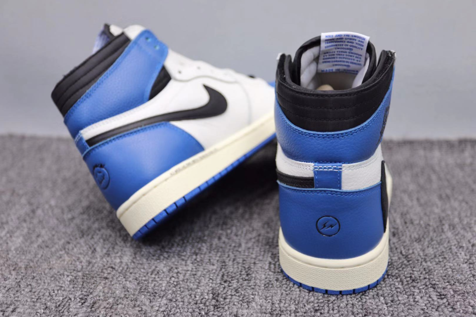 Travis Scott X Fragment X Air Jordan 1 High OG SP Military Blue