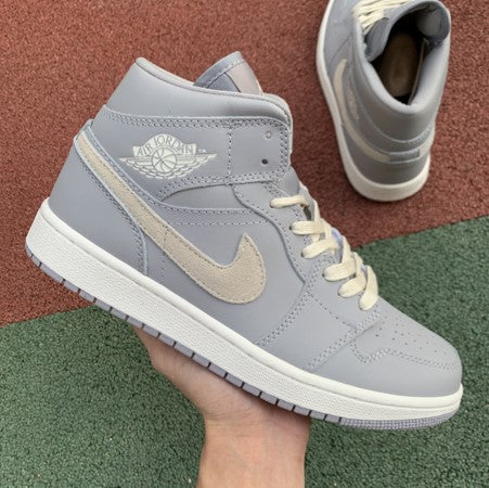 Air Jordan 1 Mid Little Earl Haze Gray Purple