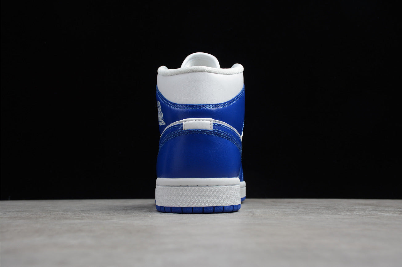 Air Jordan 1 Mid White Racer Blue