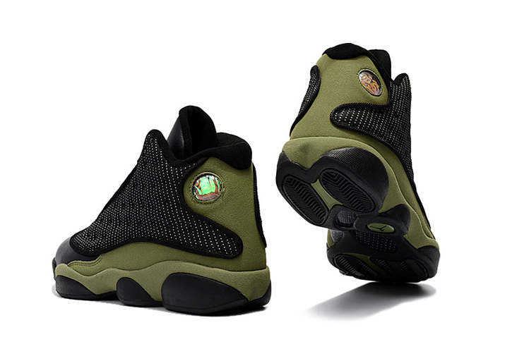 Air Jordan 13 Black Army Green