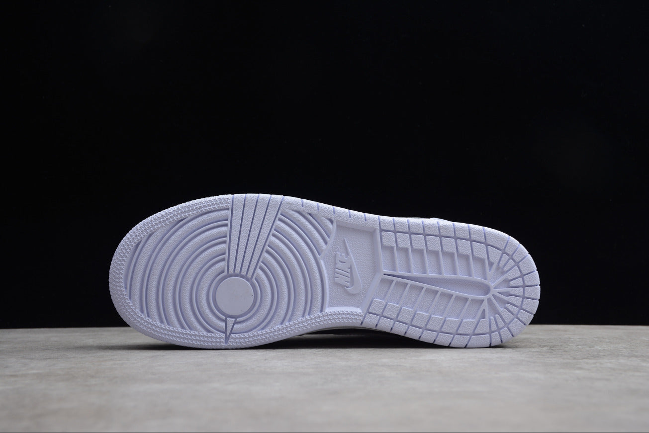 Air Jordan 1 Low Top White Purple