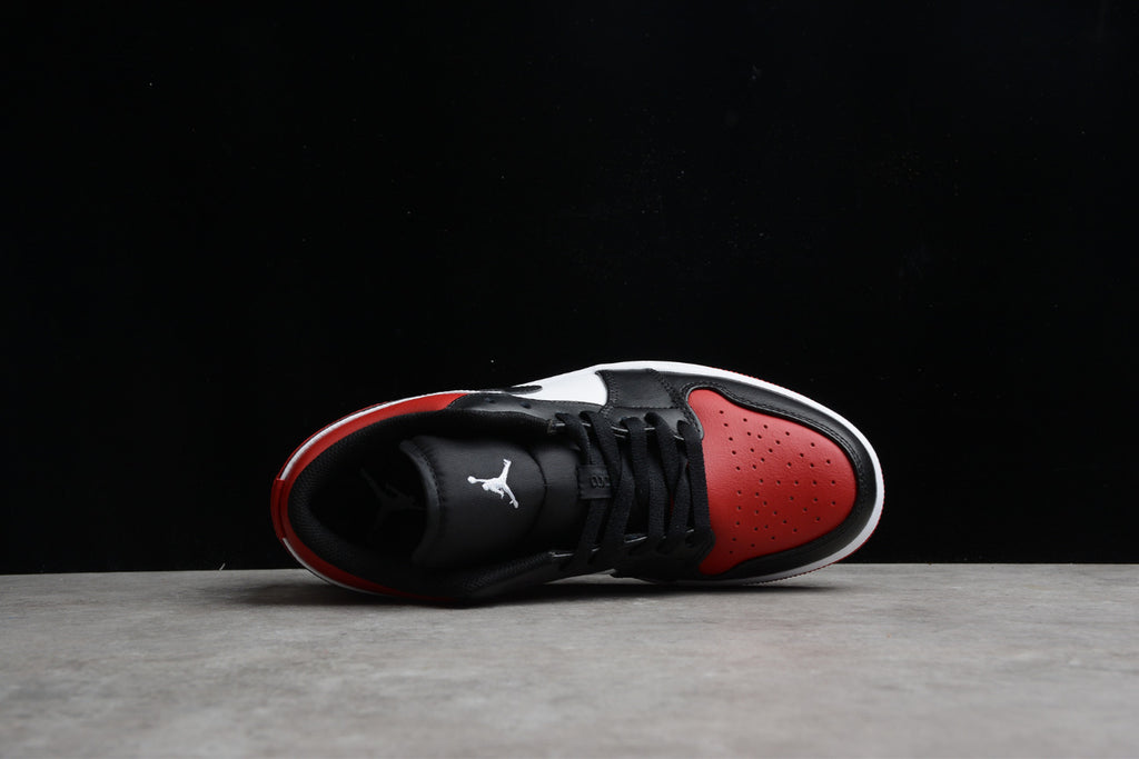 Air Jordan 1 Low Red And Black Toe