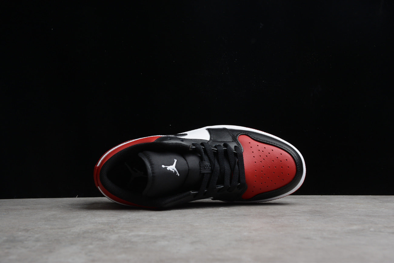 Air Jordan 1 Low Red And Black Toe