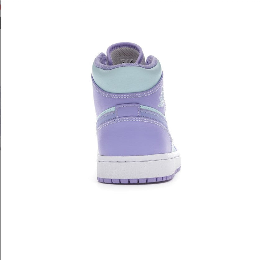 Air Jordan 1 Mid Purple Aqua Shoes Sneakers