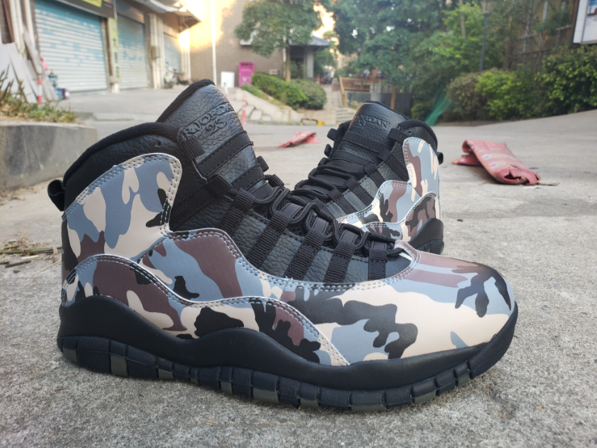 Air Jordan 10 Camo Desert Black Dusted Clay