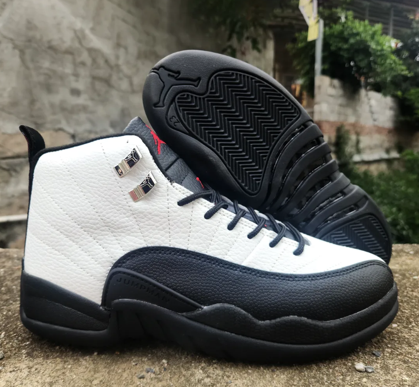 Air Jordan 12 Black Tongue Taxi Sample Shoes Sneakers