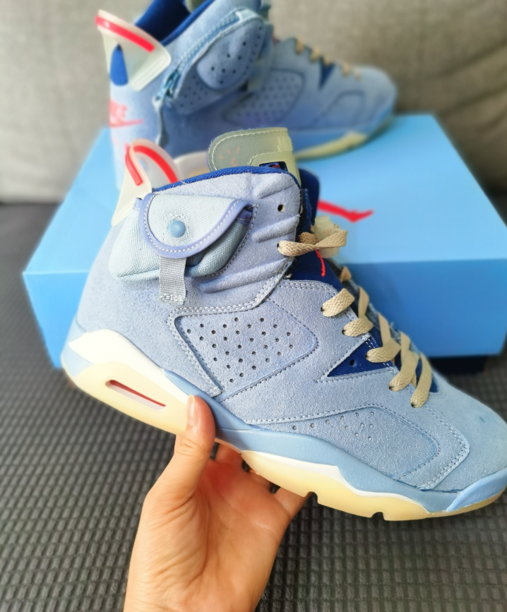 Travis Scott X Air Jordan 6 Light Blue