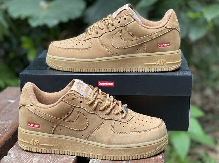 Air Force 1 Low SP Supreme Wheat Shoes Sneakers