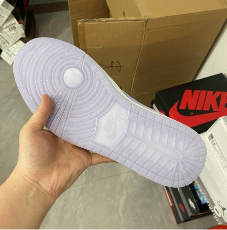 Air Jordan 1 Mid White Grey Blue