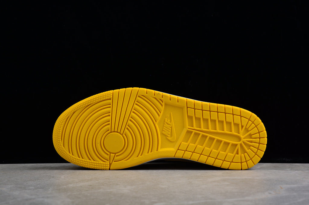 Air Jordan 1 Mid White and Yellow