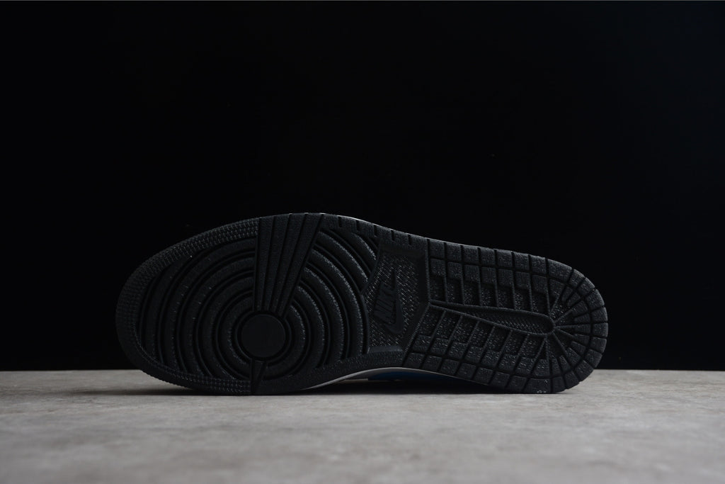 Air Jordan 1 Low Top Black White And Blue