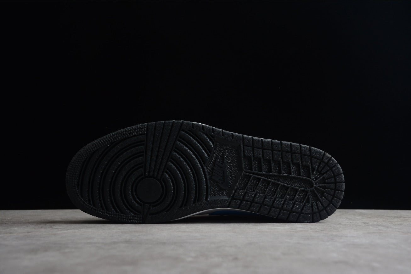 Air Jordan 1 Low Top Black White And Blue