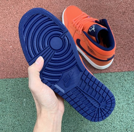 Air Jordan 1 Mid Blue Orange Knicks