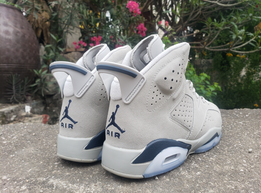 Air Jordan 6 Gray Dark Blue