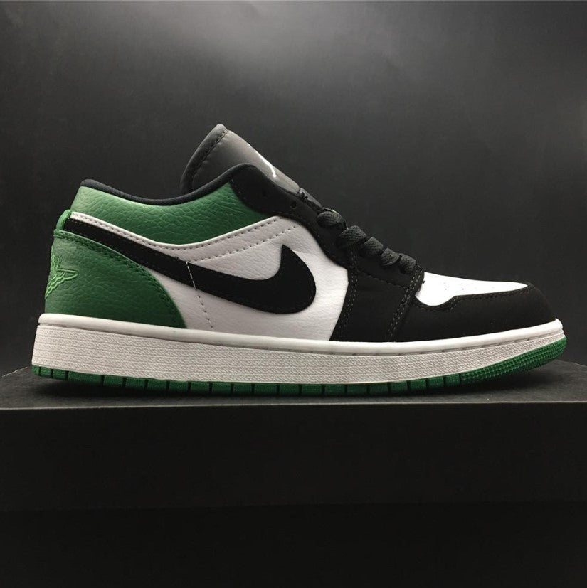 Air Jordan 1 Low White Black Mystic Green Shoes Sneakers