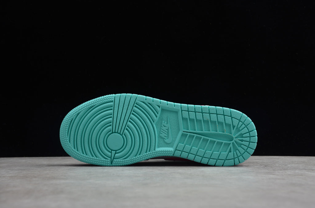Air Jordan 1 Mid GS Aurora Green Pink