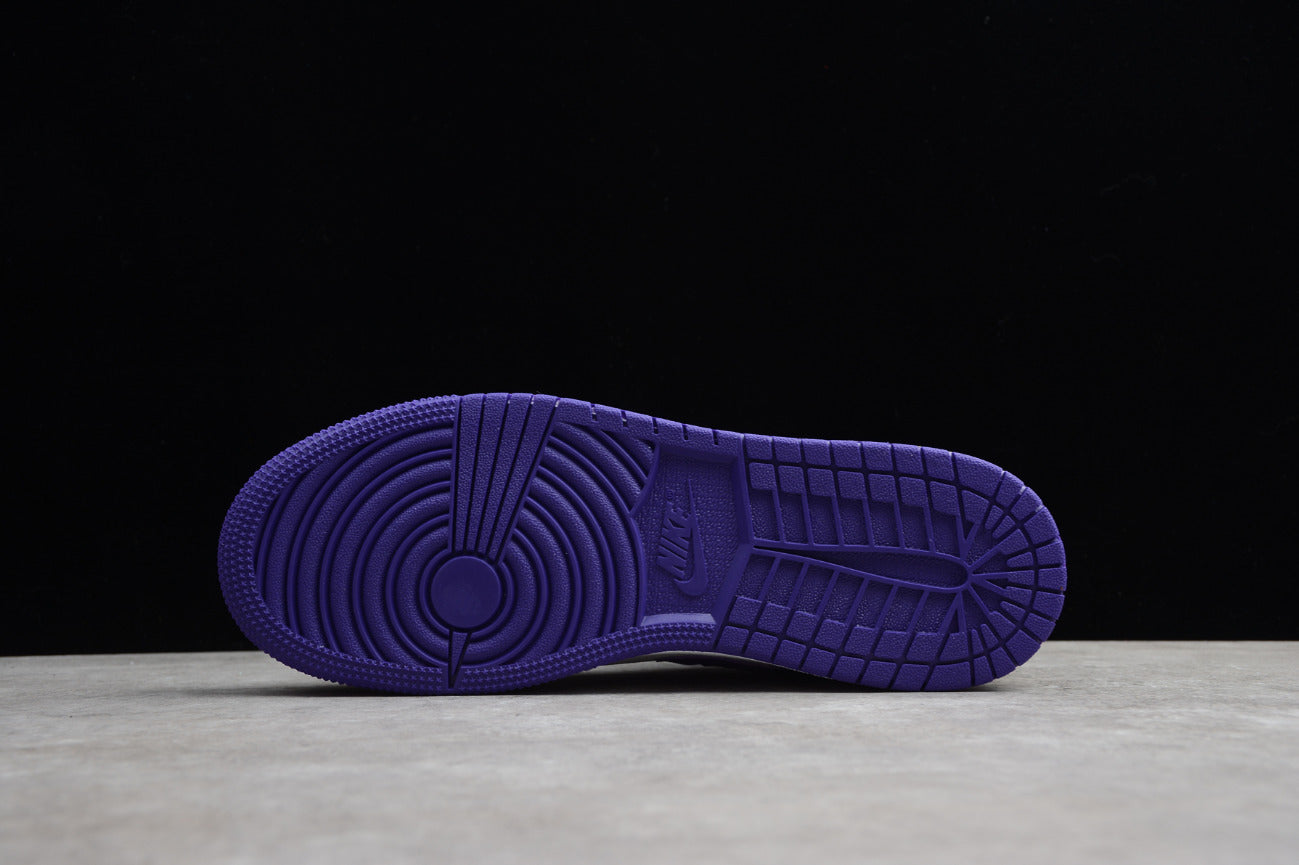 Air Jordan 1 Mid 'White Court Purple'