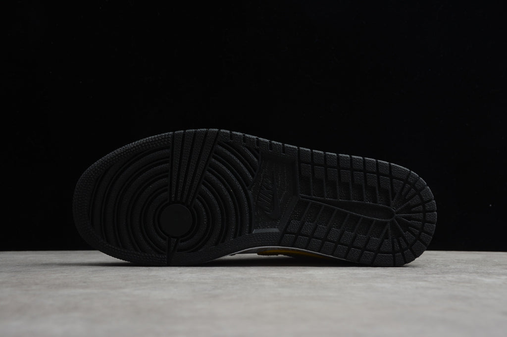 Air Jordan 1 Low Top White and Yellow Palm Leaf