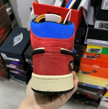 Air Jordan 1 Mid Colorful Stitching Corduroy