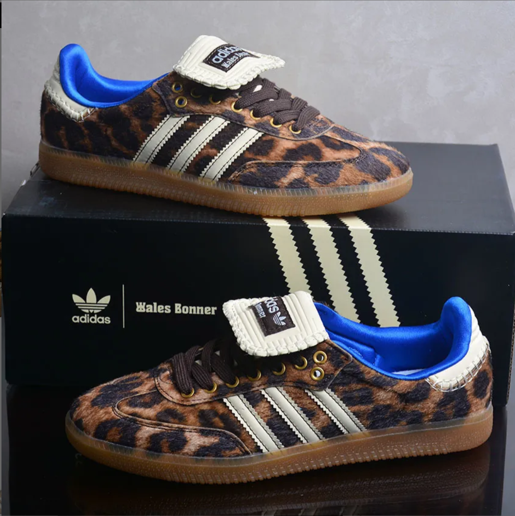 Wales Bonner x AD Samba Pony Leopard Shoes Sneakers