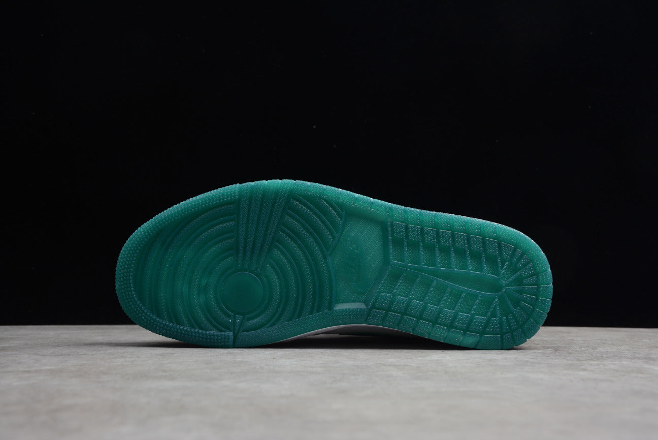 Air Jordan 1 Mid White Mystic Green