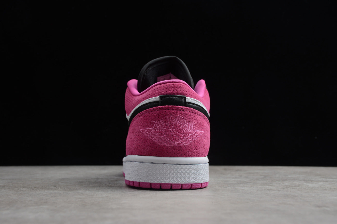 Air Jordan 1 Low Black Active Fuchsia