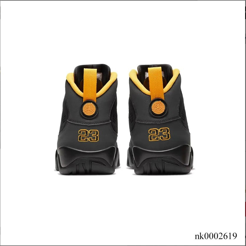 Air Jordan 9 Dark Charcoal University Gold Shoes Sneakers