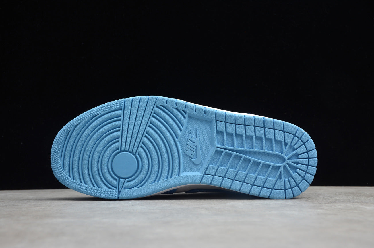 Air Jordan 1 Mid UNC University White Blue