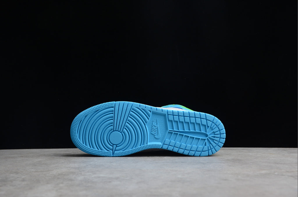 Air Jordan 1 Mid Blue Green