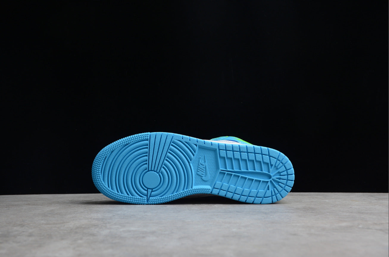 Air Jordan 1 Mid Blue Green