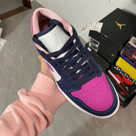 Air Jordan 1 Low SE Mismatched Purple Magenta