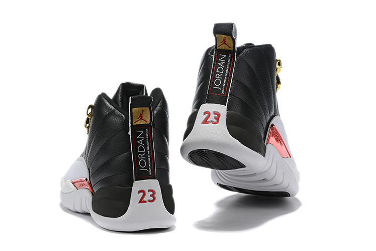 Air Jordan 12 Black Red Gold