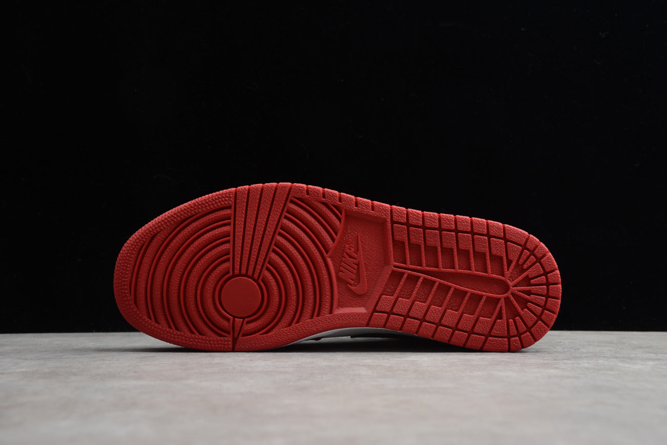 Air Jordan 1 Mid Chicago White Heel