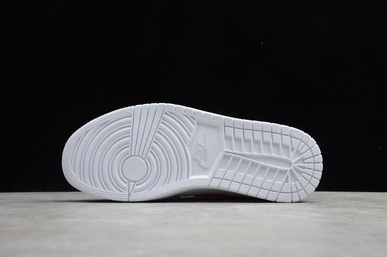 Air Jordan 1 Mid 'White University Red'