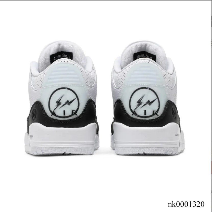 Fragment x AJ 3 White Black Shoes Sneakers