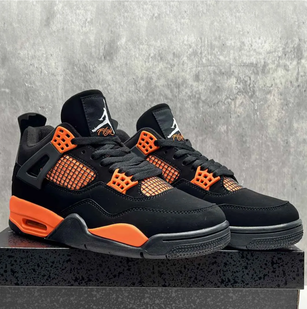 Air Jordan 4 Orange Thunder Shoes Sneakers