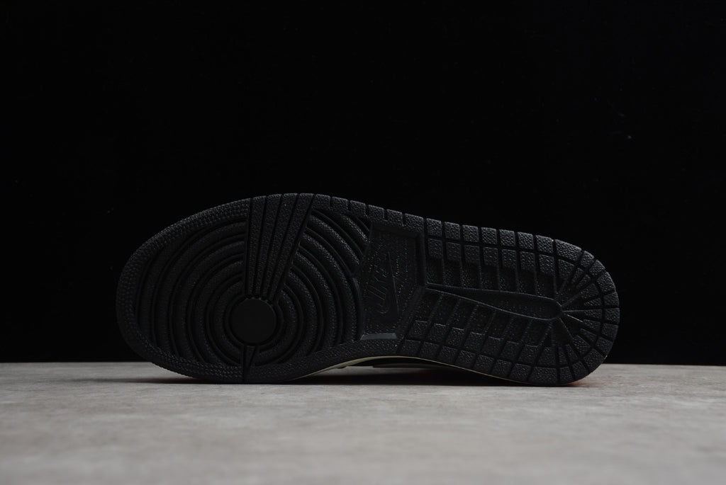 Air Jordan 1 Mid Buckled Black Orange