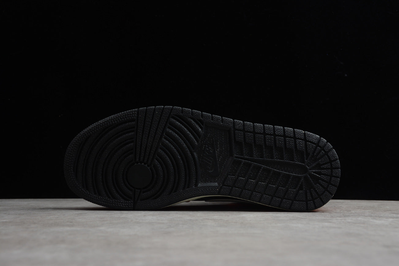 Air Jordan 1 Mid Buckled Black Orange
