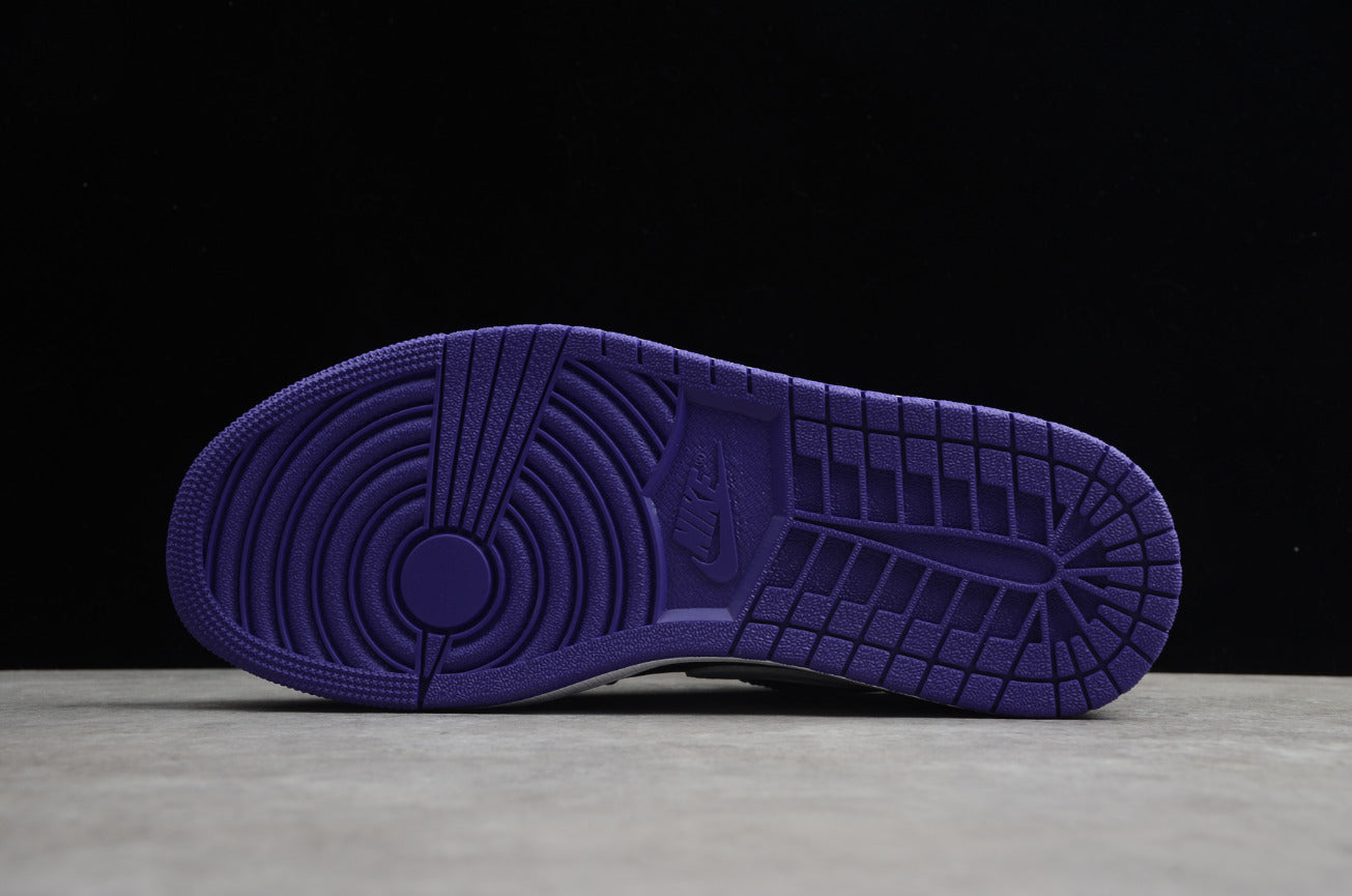 Air Jordan 1 Low Top Purple Black