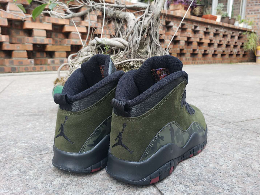 Air Jordan 10 Army Green Camouflage