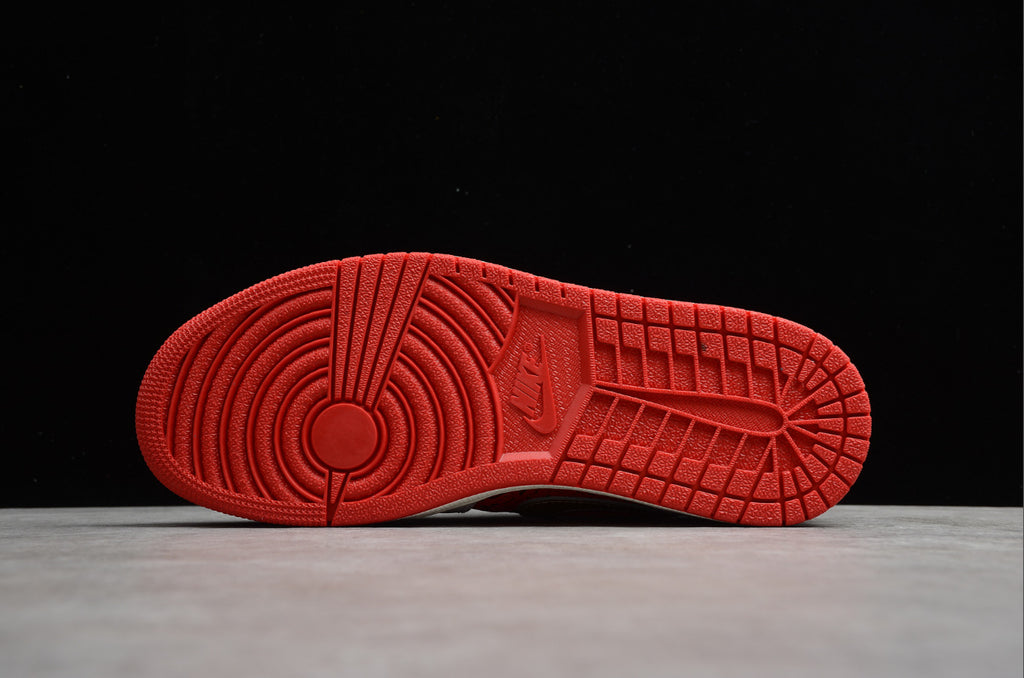 Air Jordan 1 Low White Red Poker