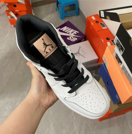 Air Jordan 1 Mid GS White Peach Black Powder