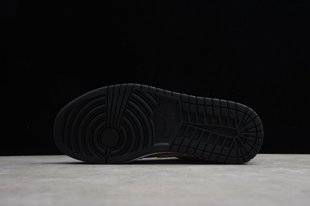 Air Jordan 1 Low Top Black Pink Yellow