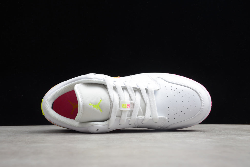 Air Jordan 1 Low White And Yellow Powder