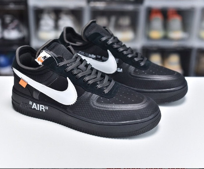 Air Force 1 Low Off-White Black White Shoes Sneakers
